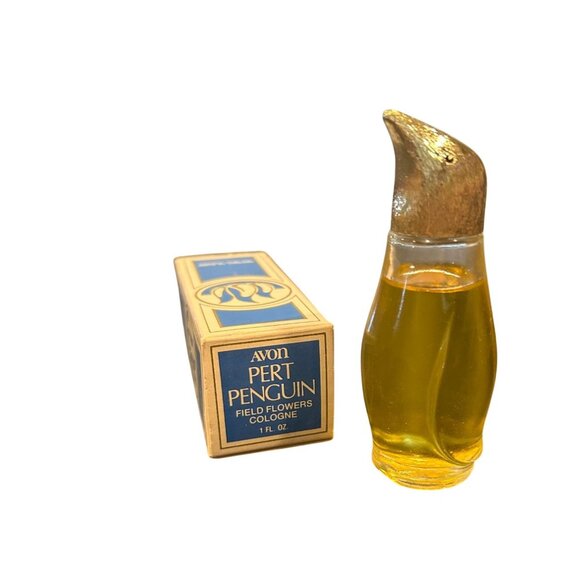 Vintage AVON Pert Penguin Field Flowers Splash Cologne In Box 1 Fl. Oz - Picture 3 of 4